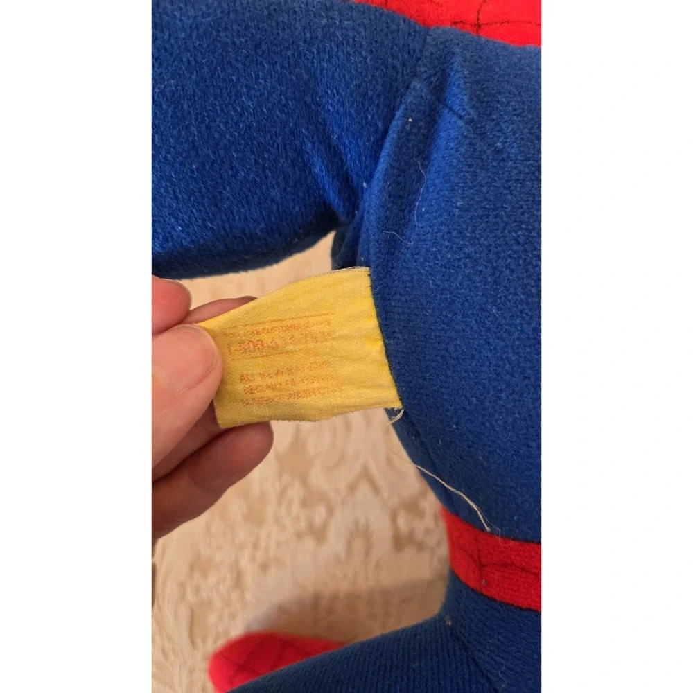 Vintage 1994 Spider Man Plush Toy Biz Marvel Loop Hook Hands 20